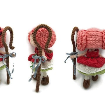 Doll crochet pattern tutorial "Shepherdess"