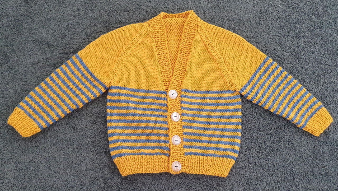 Pepper - Child's striped raglan cardigan