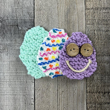 Eggtastic Dishcloth Canvas (Garter Version)