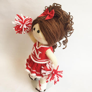 Cheerleader Knit Doll