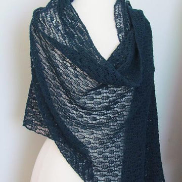 Copenhagen Reversible Mesh Lace Wrap and Scarf