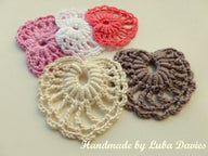 Crochet Bullion Stitch Hearts Motif