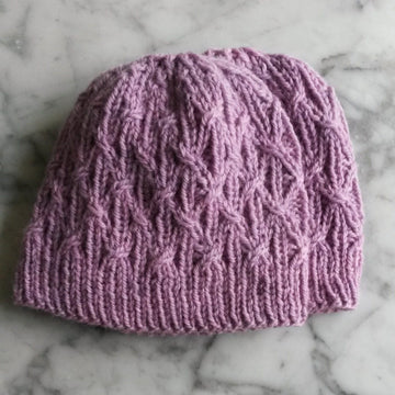 Aran Lattice Beanie