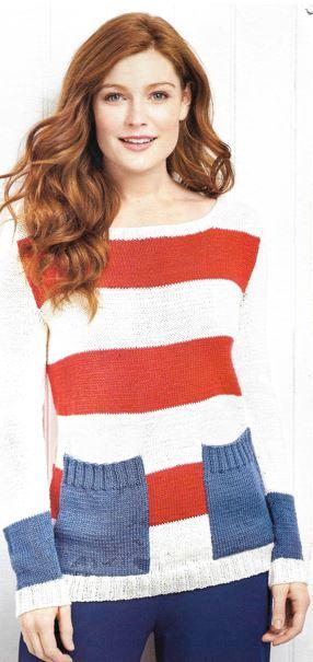 Striped Pocket Jumper