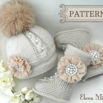 Newborn Baby Booties Baby Beanie Knitting Pattern
