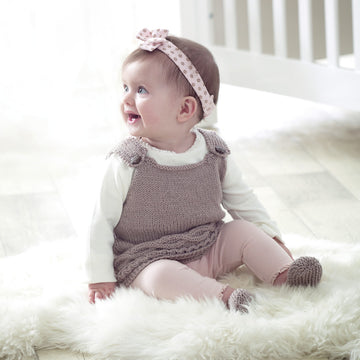 Bo Peep Tiny Paws Pinafore Dress in West Yorkshire Spinners - DBP0109 - Downloadable PDF