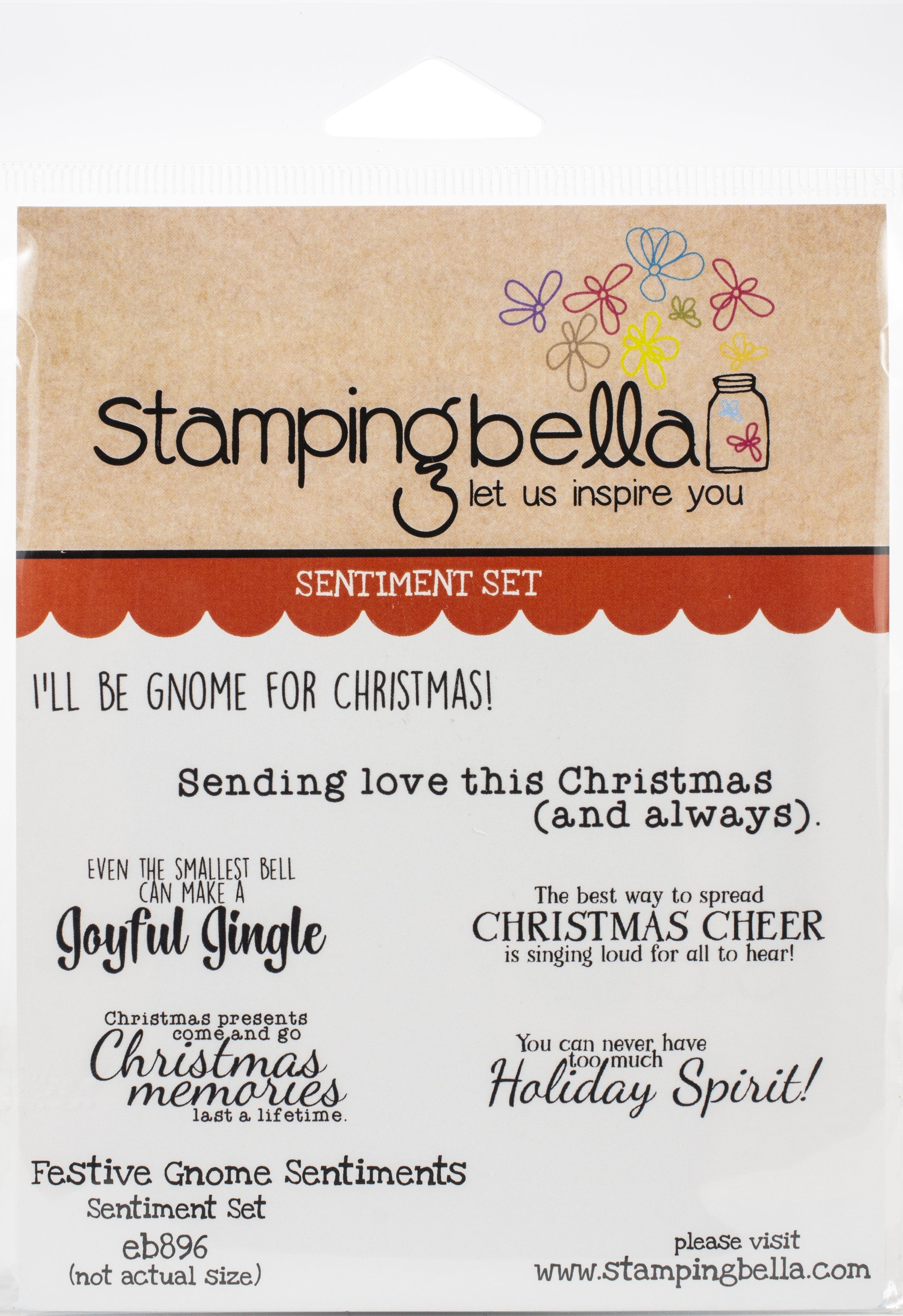 Stamping Bella Cling Stamps - Festive Gnome Sentiments