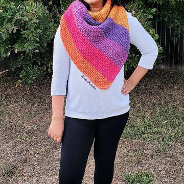 A Taste of Honey Shawl