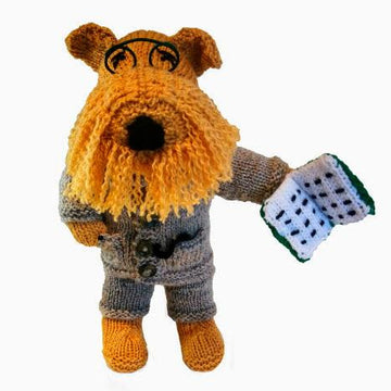 Airedale Terrier sweater, hotwater bottle cover, hat, dog toys
