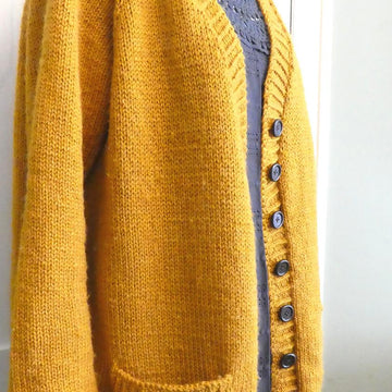 Paprika Mustard Classic Boyfriend Cardigan Jacket