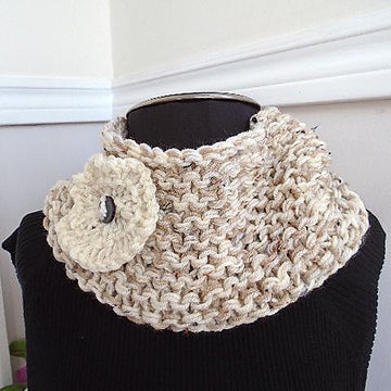 Crazy Easy Cowl and Flower #816