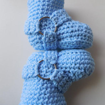 Biker Baby Booties