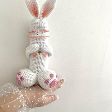 Cute Easter Bunny Penis funny crochet toy