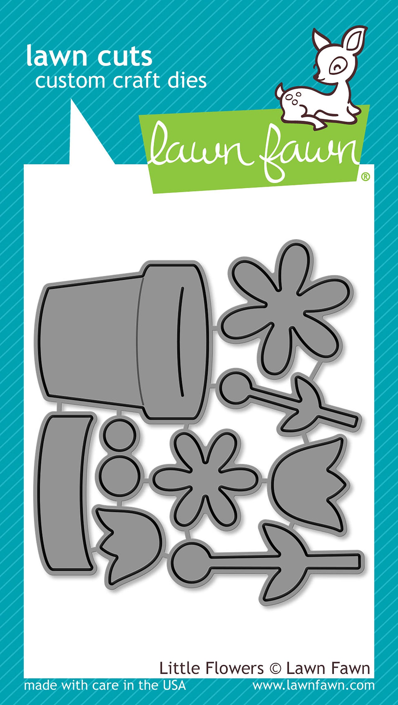 Lawn Fawn Lawn Cuts Custom Craft Die - Little Flowers