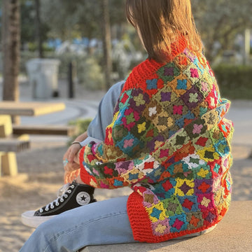 Mosaic Cocoon Shrug