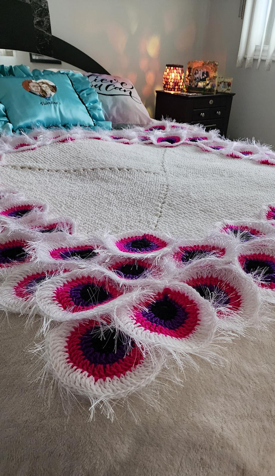 Pink Peacock Blanket