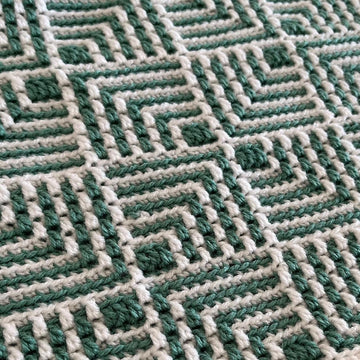 Dazzle Mosaic Crochet Blanket