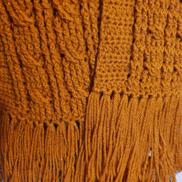 Cosy cable scarf