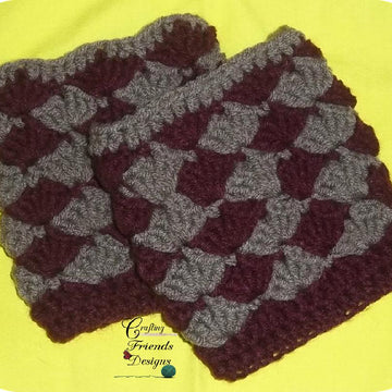 Shell Boot Cuffs