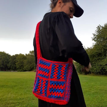 Electric Granny Square Bag