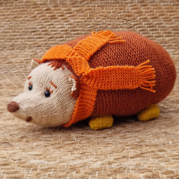 Knitting Pattern DK Autumn Hedgehog Stuffed Toy Gift Charity knit EASY Stuffie (PDF)