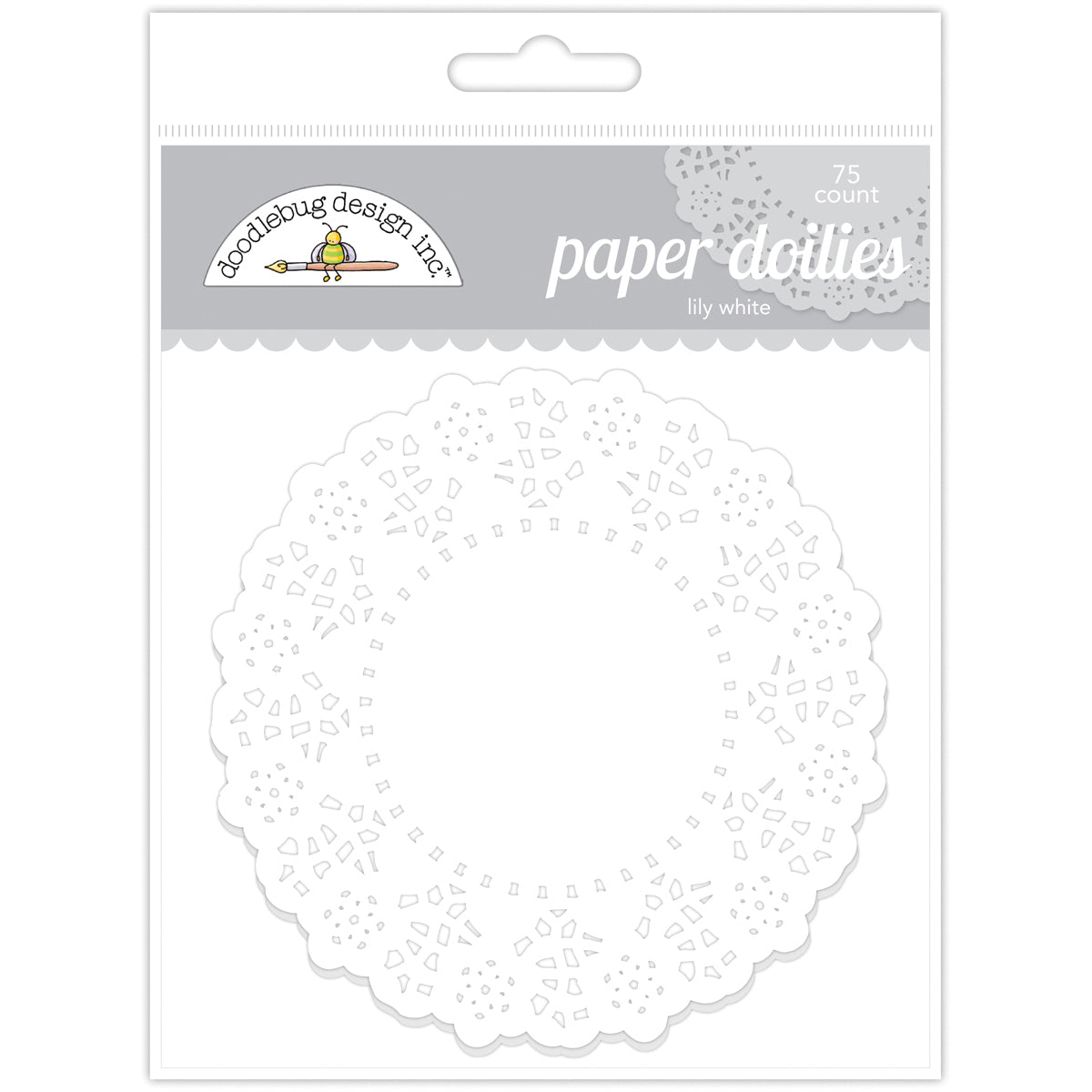 Doodlebug Doilies 4.5" 75/Pkg - Lily White