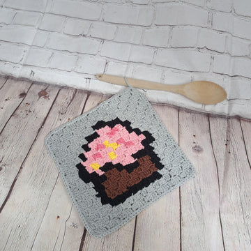 Beginner C2C Potholder Pattern "Cupcake"