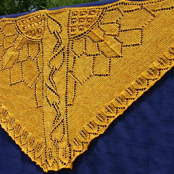 Sunflower field shawl