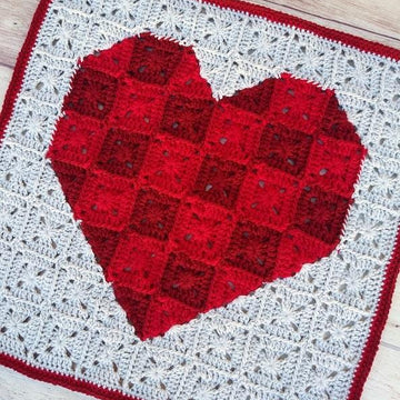 Heart Pixel Art Square