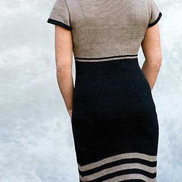 Yvette - Knitted dress with lace border