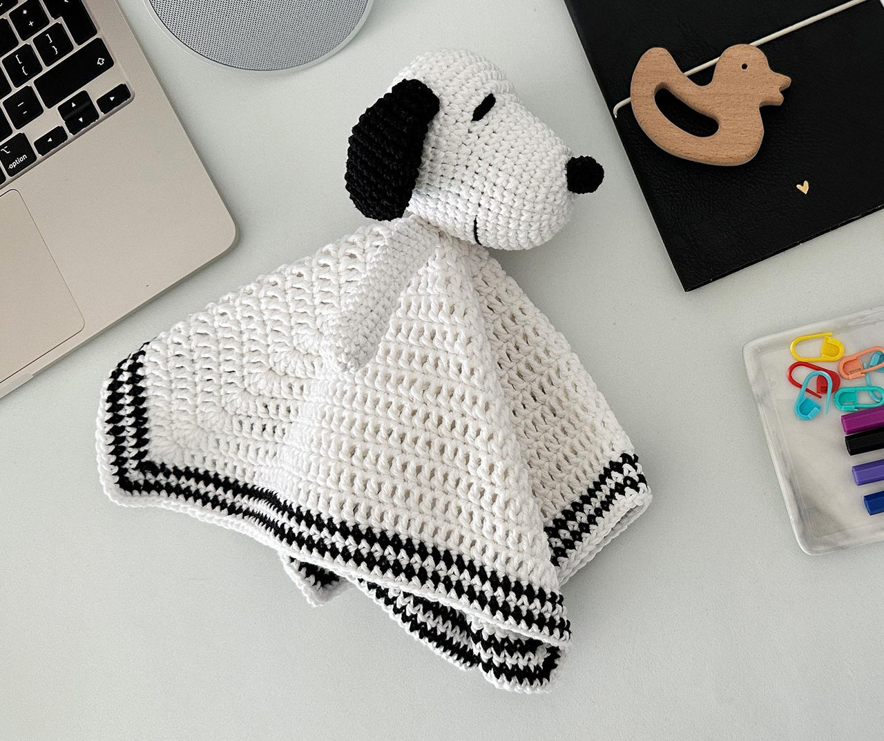 Snoopy lovey blanket