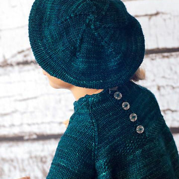 Baby set "Emma" (dress and tam)