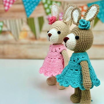 Bunny with lacy dress