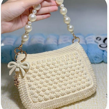Zippered Popcorn Stitch Pouch Crochet Pattern (PDF)