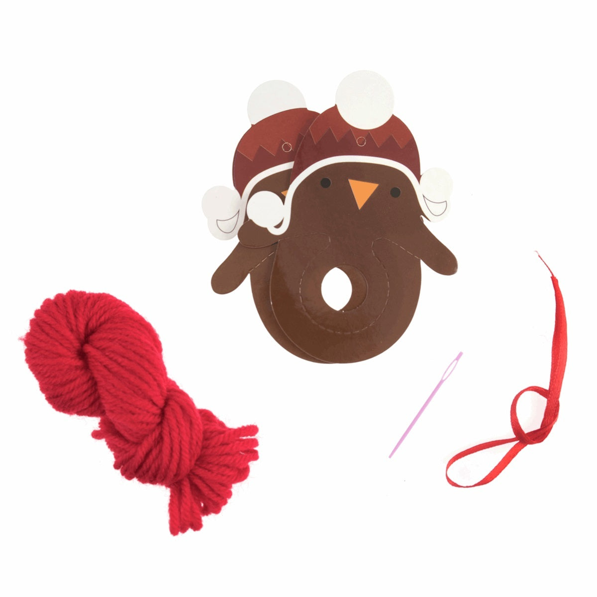 Trimits Pom Pom Decoration Kit: Robin