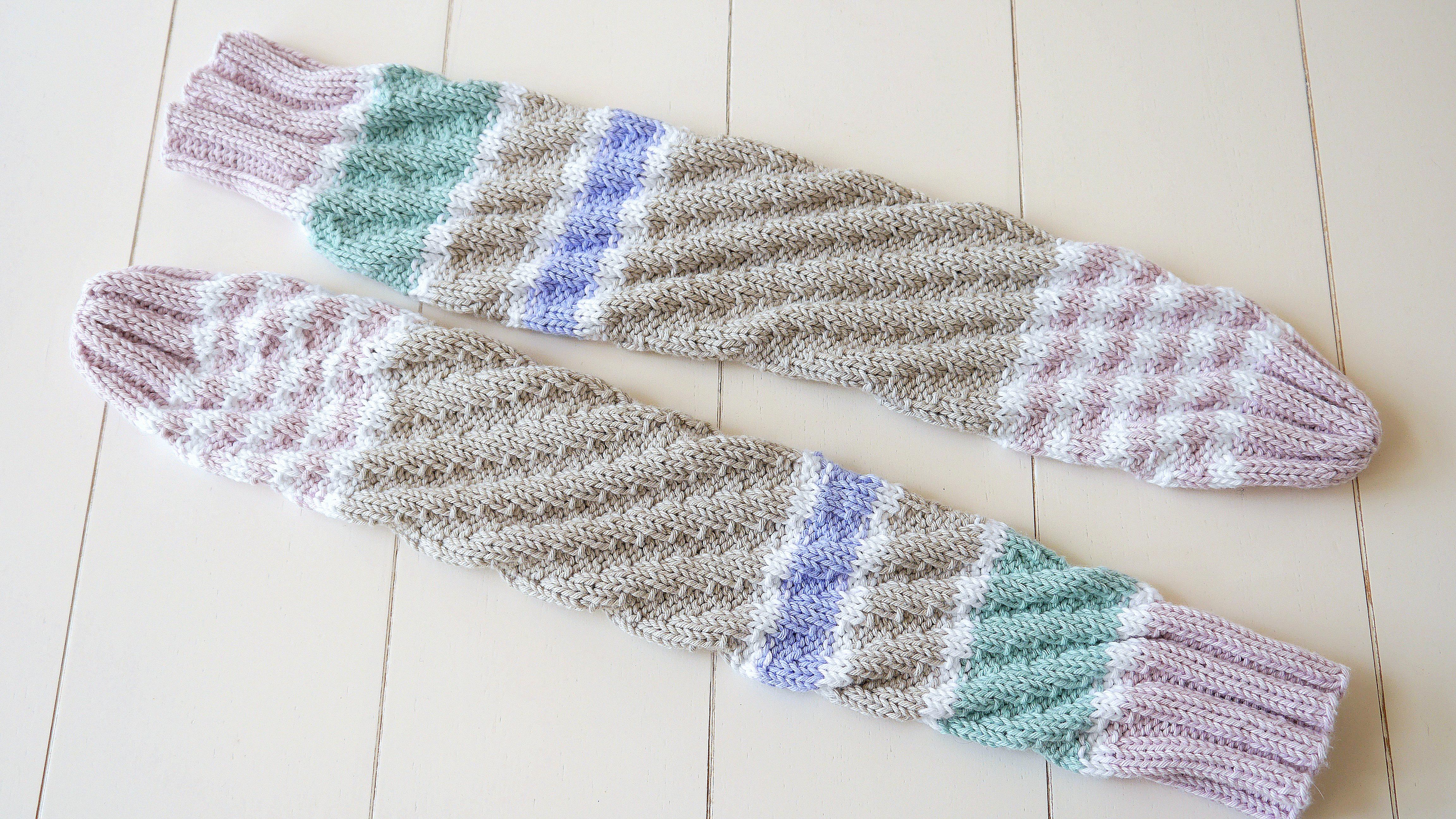 Strickanleitung - SPIRALSOCKEN stricken – ohne Ferse – No.132