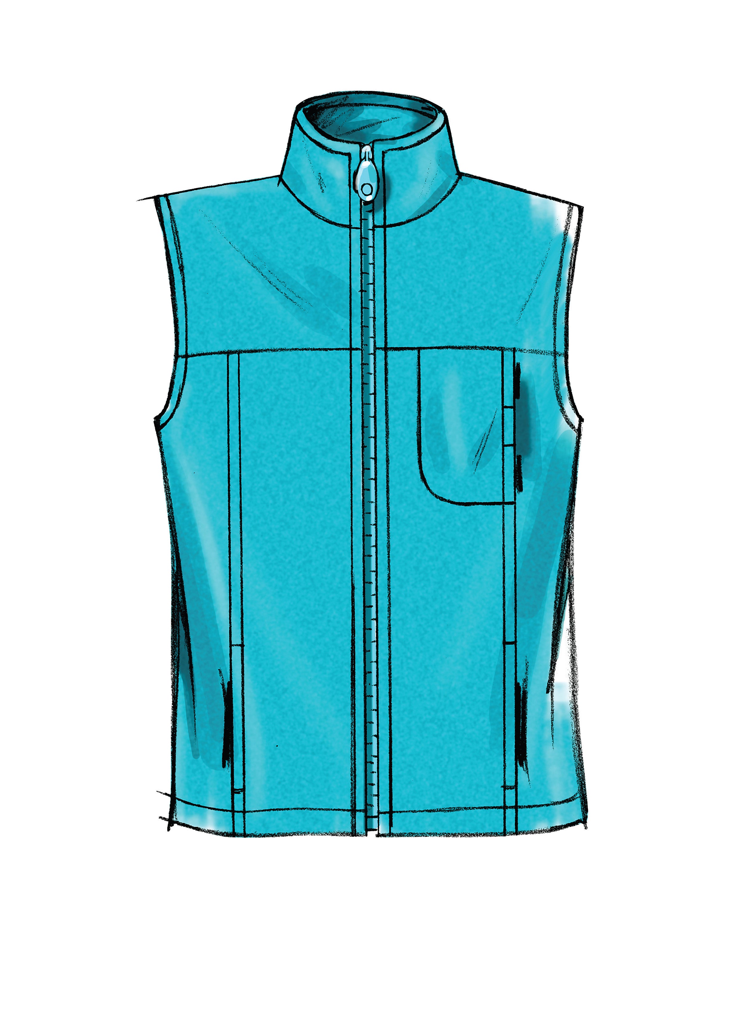McCall's Misses'/Men's Unlined Vest and Jackets M5252 - Sewing Pattern