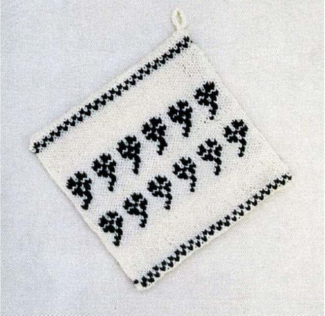 Swaying Shamrocks Potholder