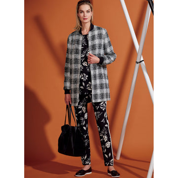 Vogue Misses' Lined Zip Jacket, Knit Tunic, Leggings, and Pants V9275 - Sewing Pattern