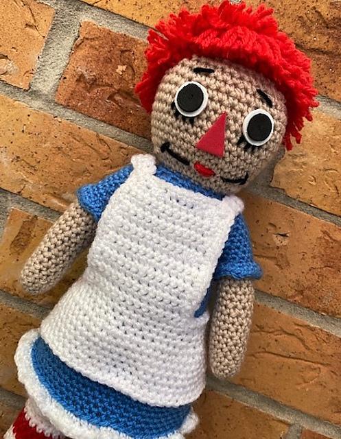 Raggedy Ann Doll Crochet Pattern