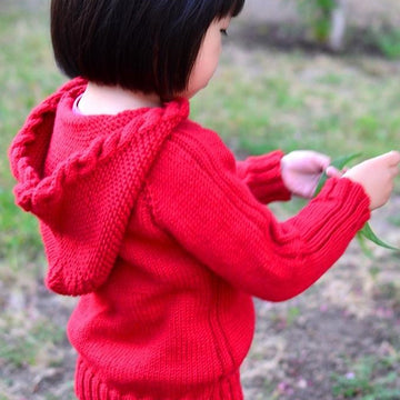 Horseshoe Cable Pullover (Kids / Hoodie / Cable Sweater)