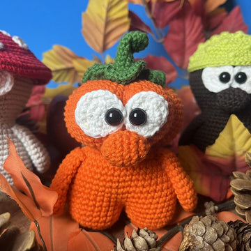 Herbst-Trio Pilz, Kürbis und Kastanie