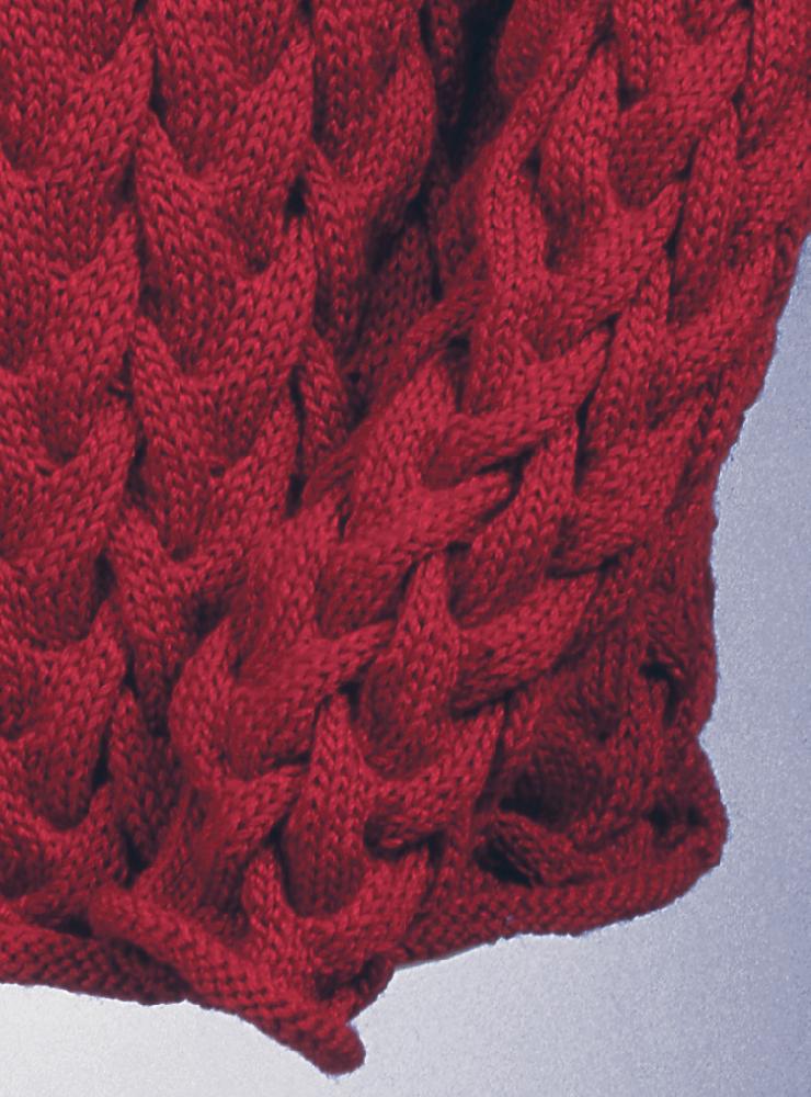 Wavy Cable Rollneck Pullover #123