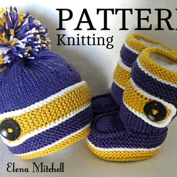Baby Boy Set Knitted Baby Hat Baby Shoes