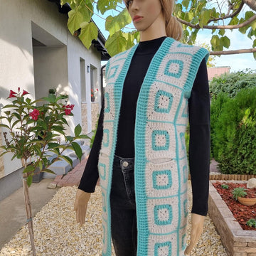 Crochet Vest with granny squares