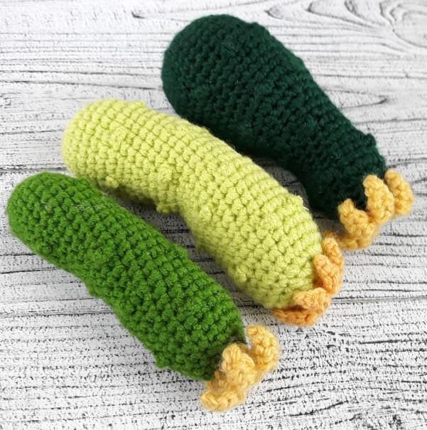 Crochet Cucumber Pattern: Montessori Baby Toy (PDF Pattern)