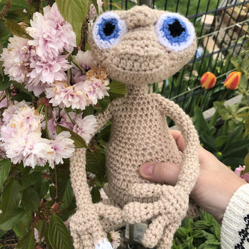 Alien amigurumi doll