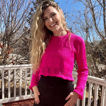 Dianthus Lace Hemmed Top