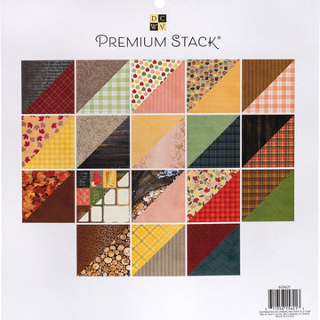 American Crafts DCWV Double-Sided Cardstock Stack 12"X12" 36/Pkg - Cider Woods, 12 Designs/3 Each