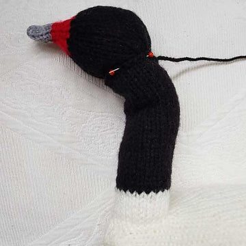 Knitted Black Necked Swan
